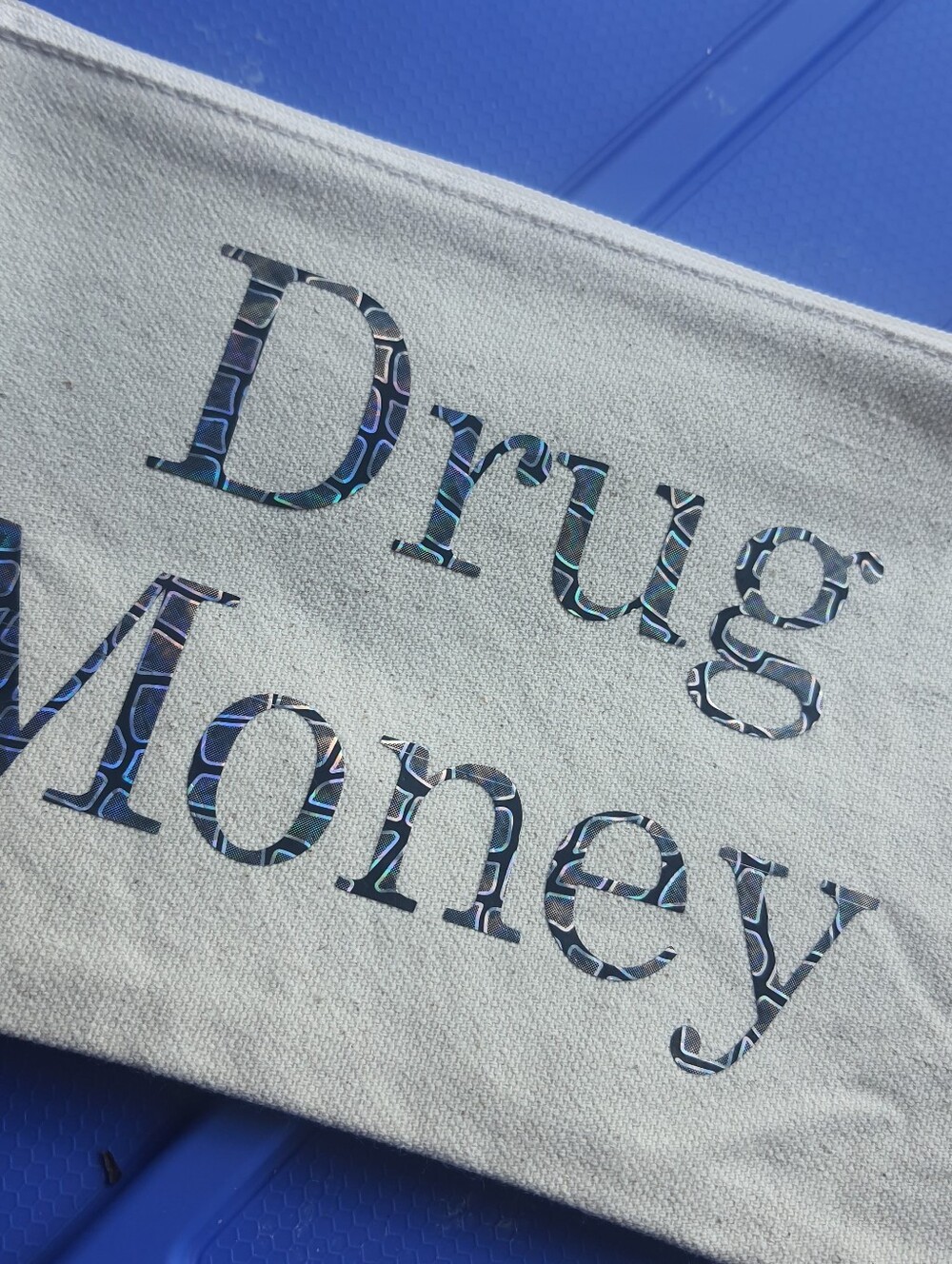 Funny Cosmetic bag For Makeup And Trinkets Drug Money